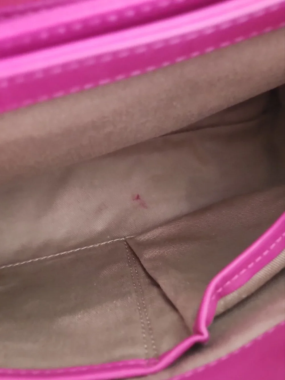 MCM Fuchsia Pink Saffiano Leather Top-Handle Satchel W/Crossbody Strap